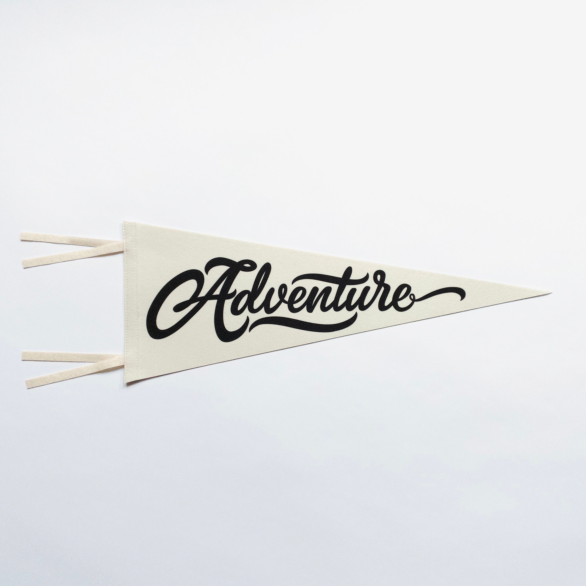 Adventure Pennant Cream & Black