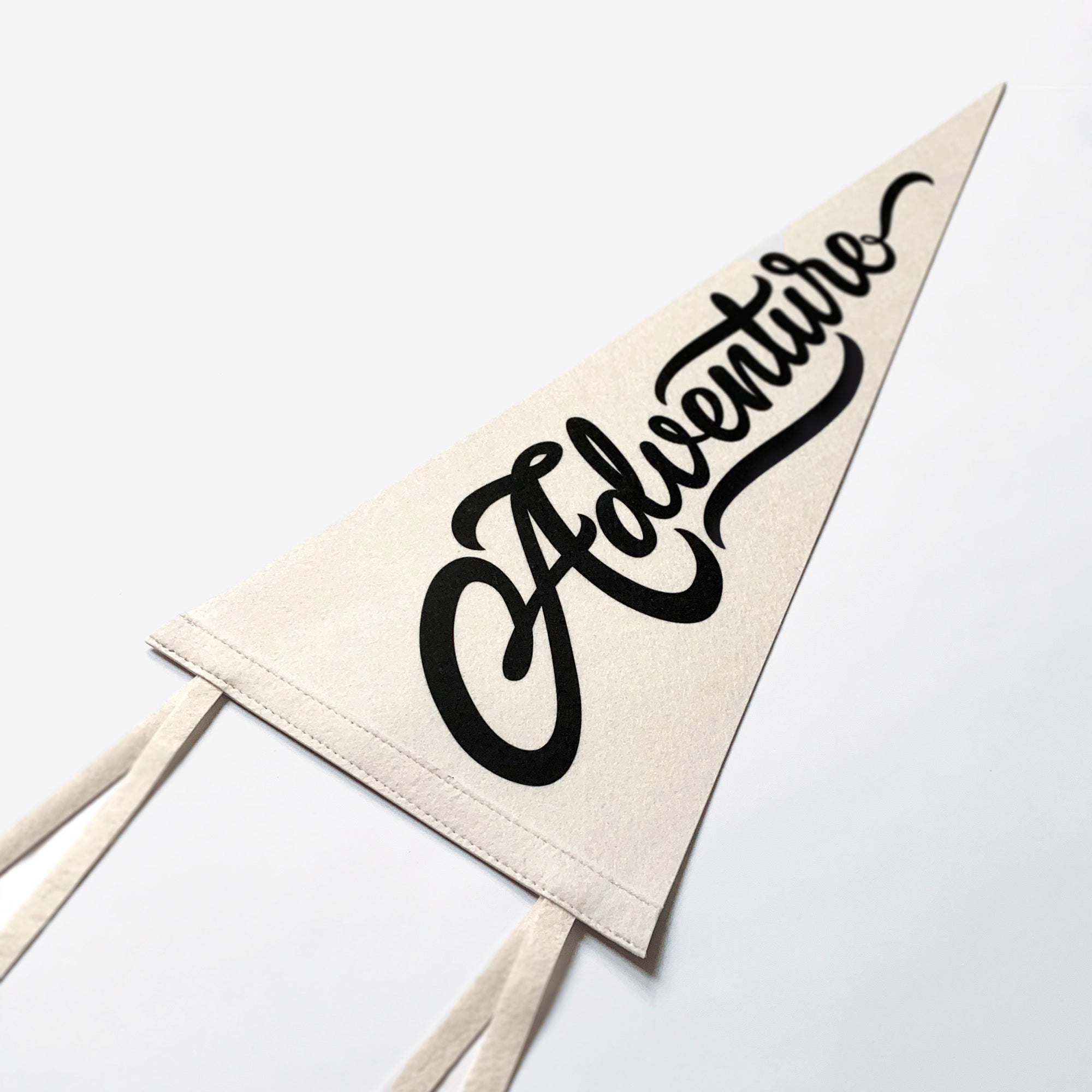 Adventure Pennant Cream & Black