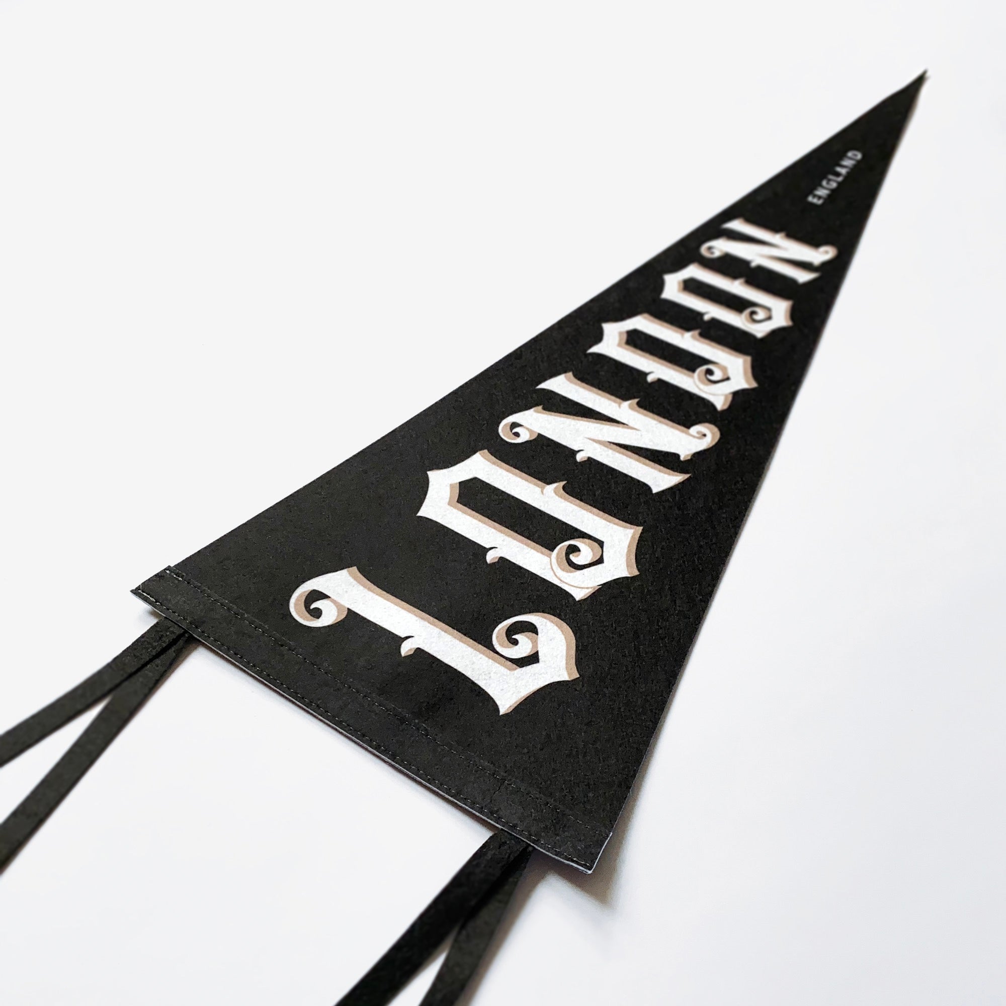 London Pennant Black White & Gold